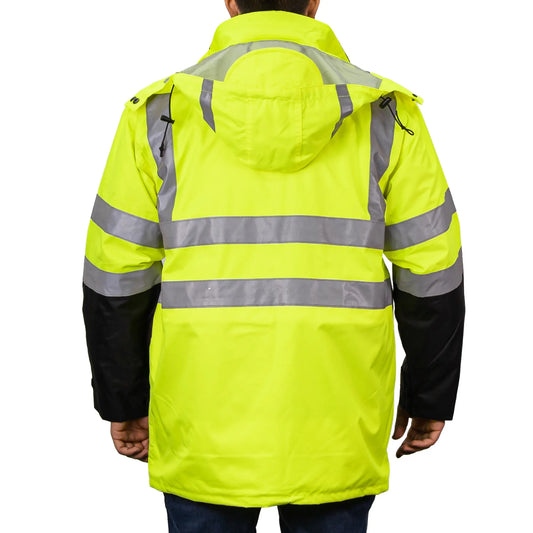 1355 THE BLACK BOTTOM 6-IN-1 HI-VIS JACKET
