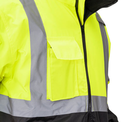 1320E ECONO HI-VIS BLACK BOTTOM JACKET