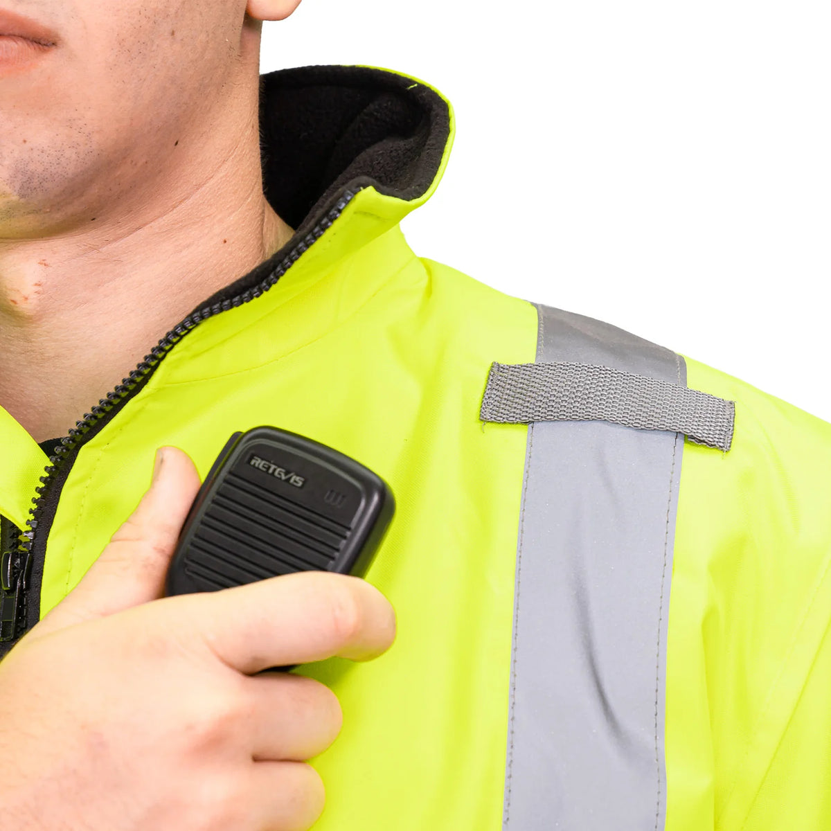 1320E ECONO HI-VIS BLACK BOTTOM JACKET