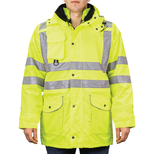 1350 The 6-IN-1 Hi-Vis Jacket, front on model