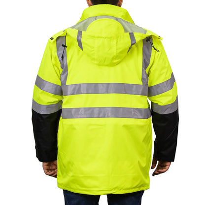 1355 THE BLACK BOTTOM 6-IN-1 HI-VIS JACKET