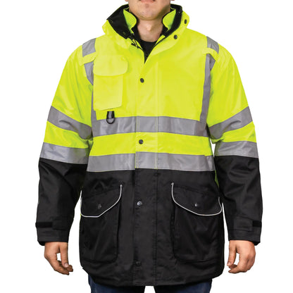 1355 THE BLACK BOTTOM 6-IN-1 HI-VIS JACKET