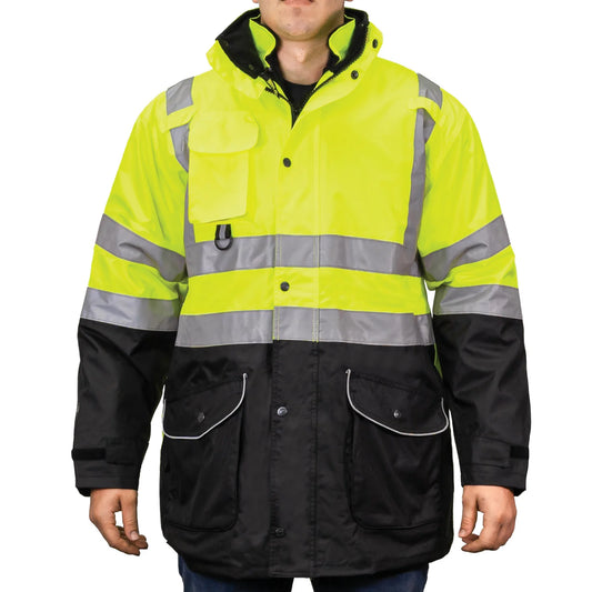 1355 THE BLACK BOTTOM 6-IN-1 HI-VIS JACKET