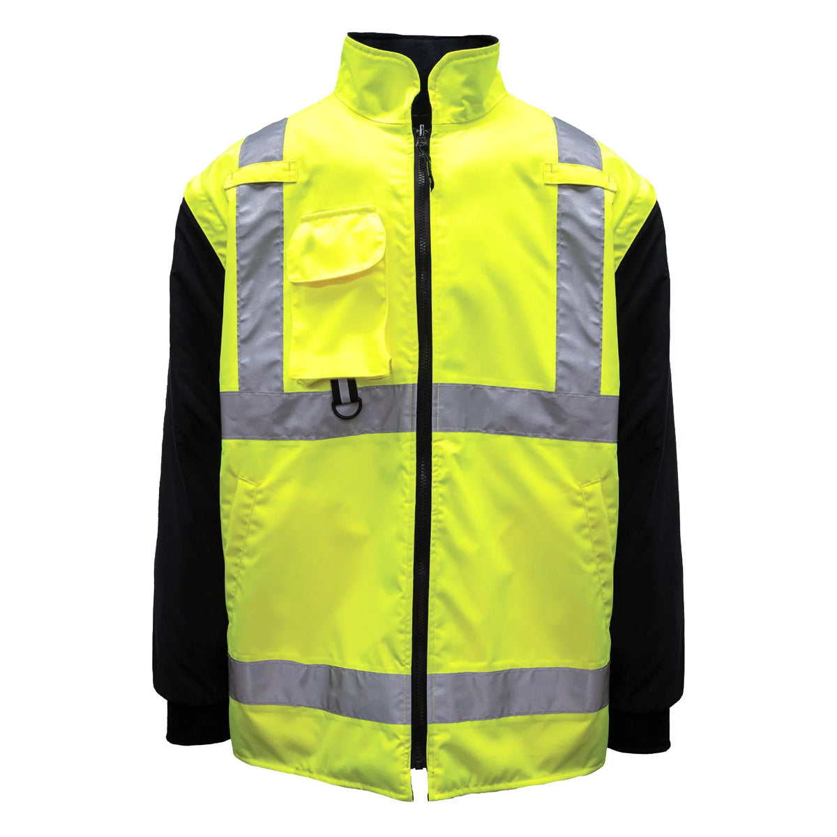 1365 THE DELUXE 4-IN-1 CONVERTIBLE HI VIS JACKET