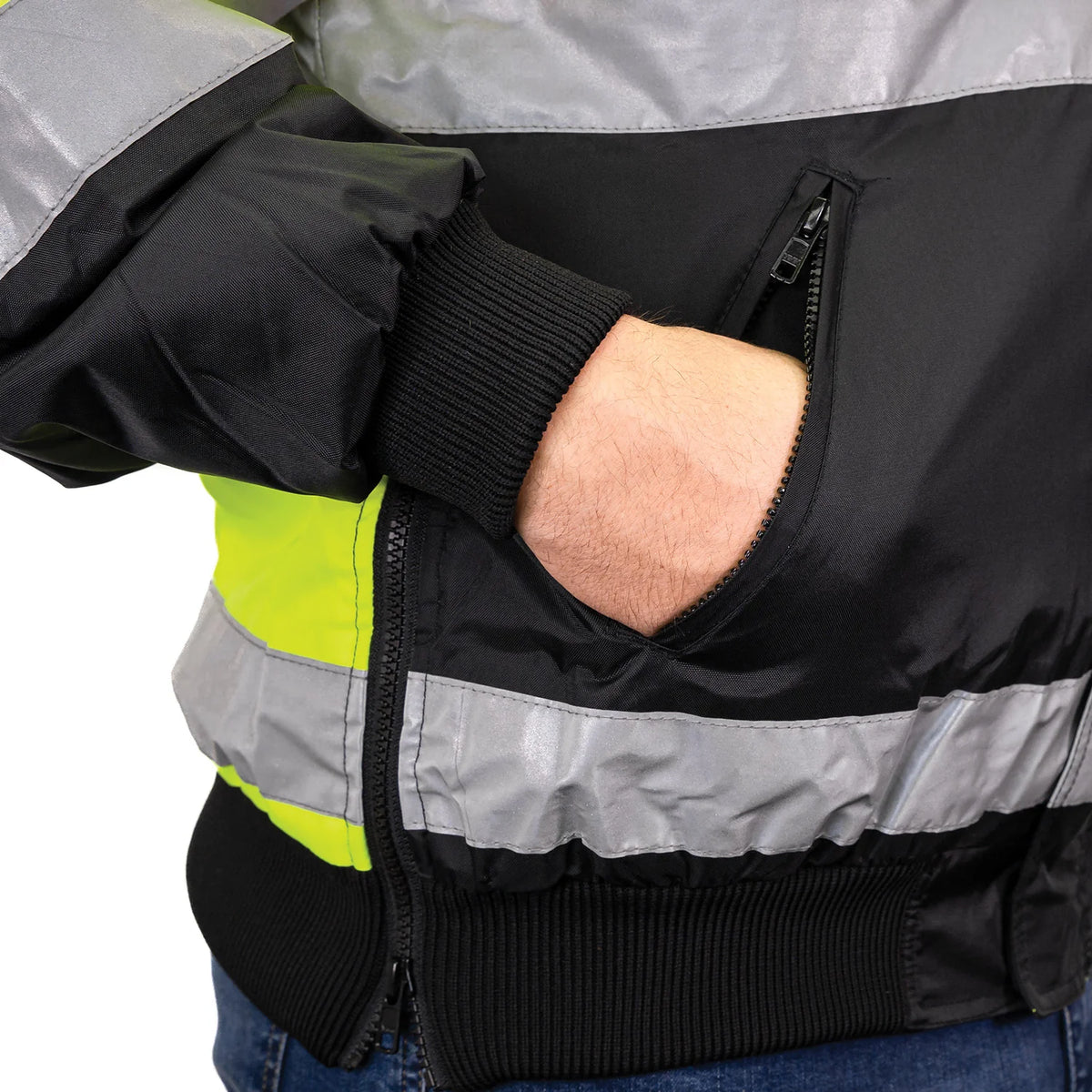 1370 THE MUNICIPALITY HI-VIS BOMBER JACKET