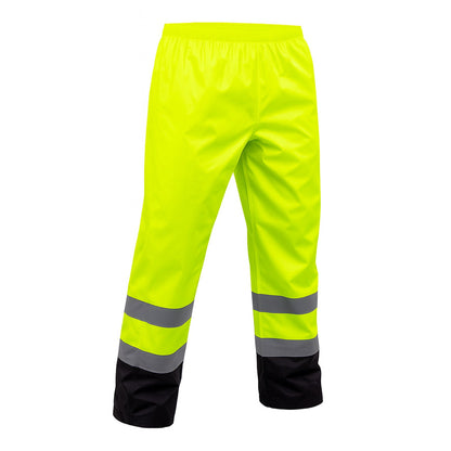 1555E - THE ECONO HI-VIS BLACK BOTTOM RAIN PANT