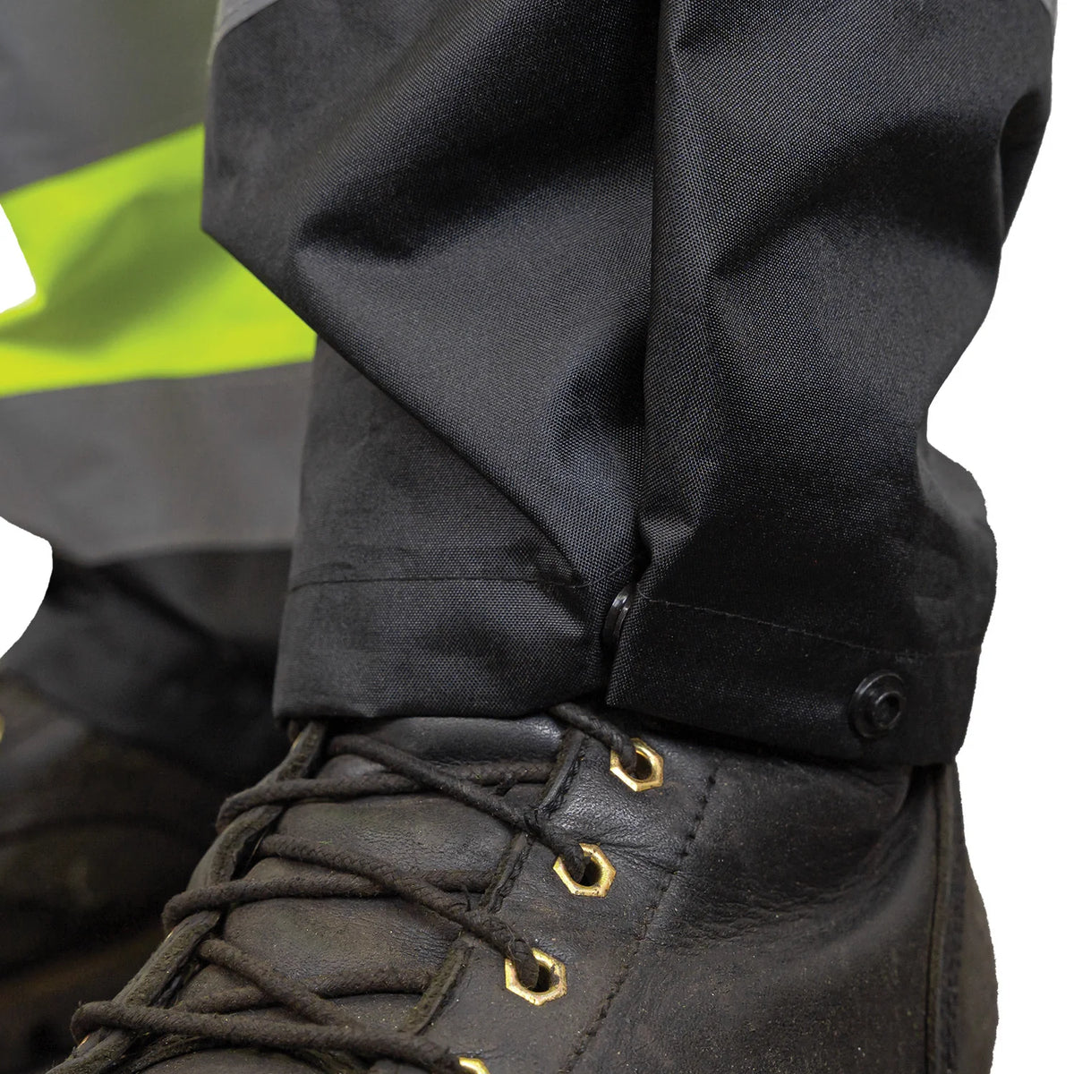 1555E - THE ECONO HI-VIS BLACK BOTTOM RAIN PANT