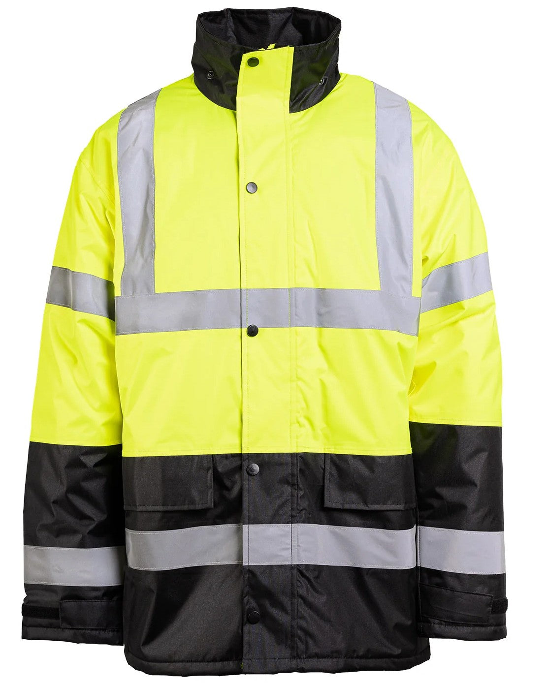 1865E HI-VIS CLASS 3 BLACK BOTTOM PARKA