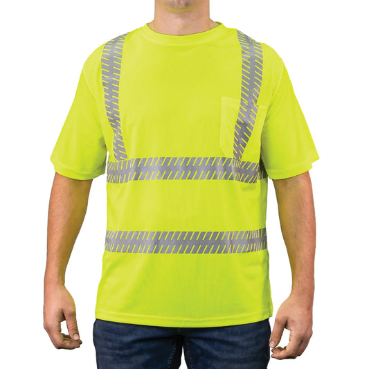 235R VENTILATED HI-VIS TEE WITH SEGMENTED REFLECTIVE TAPE
