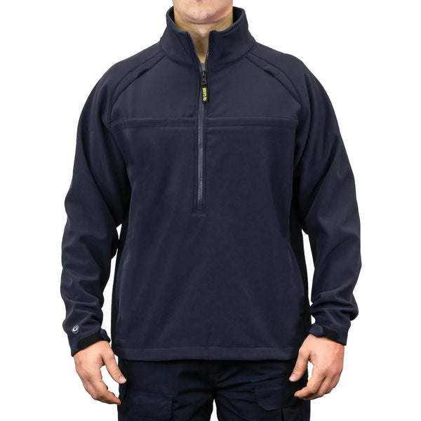 7650 The Tactical Soft Shell Jacket in Navy, front on model