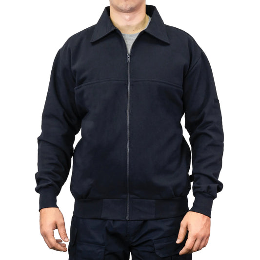 8075 FULL ZIP JOB SHIRT WITH LAY-DOWN COLLAR