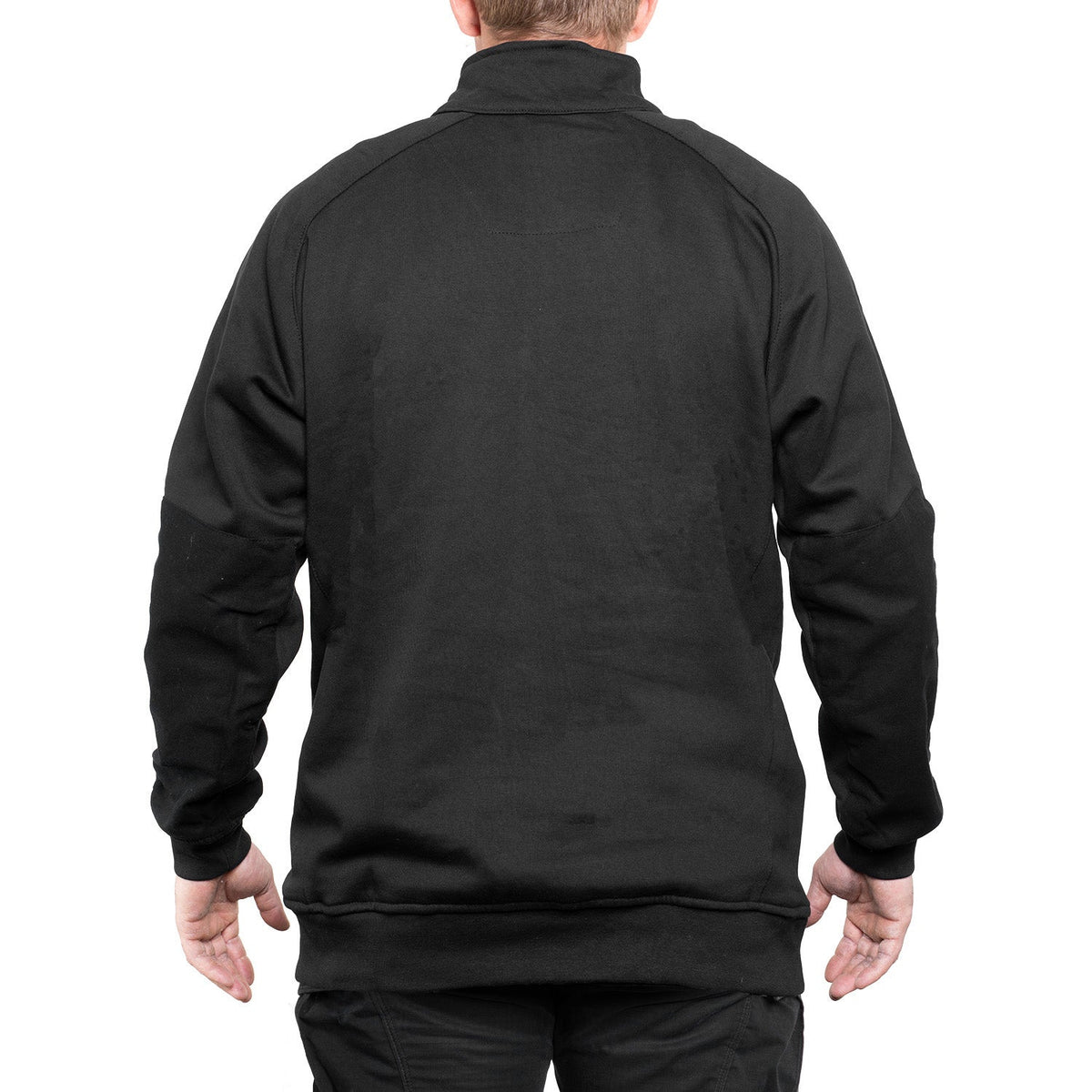 8595 The Tactical Job Shirt in Black, back on model