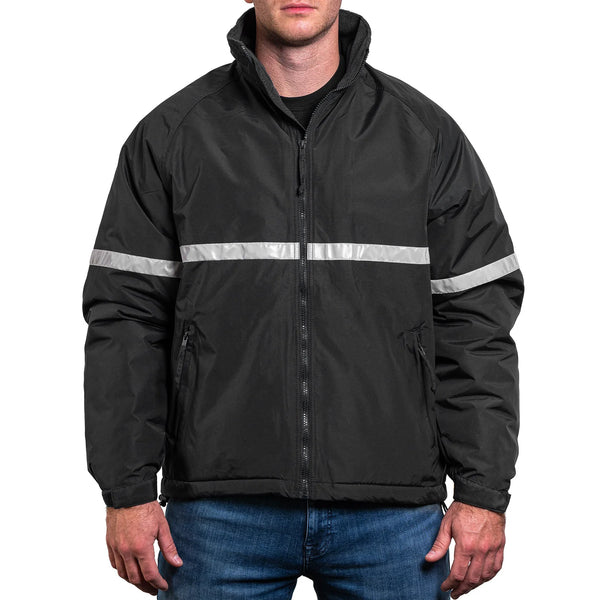9250 The Leader Jacket in Black, front on model