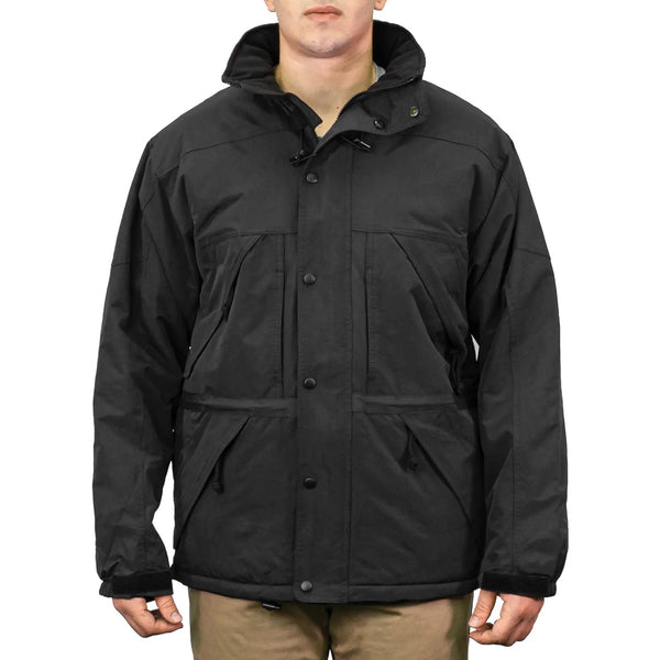 9600 The Vermont Parka in Black, front on model