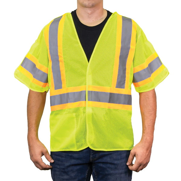 I-495E The 5-POINT Class 3 Breakaway Hi-Vis Vest, front on model