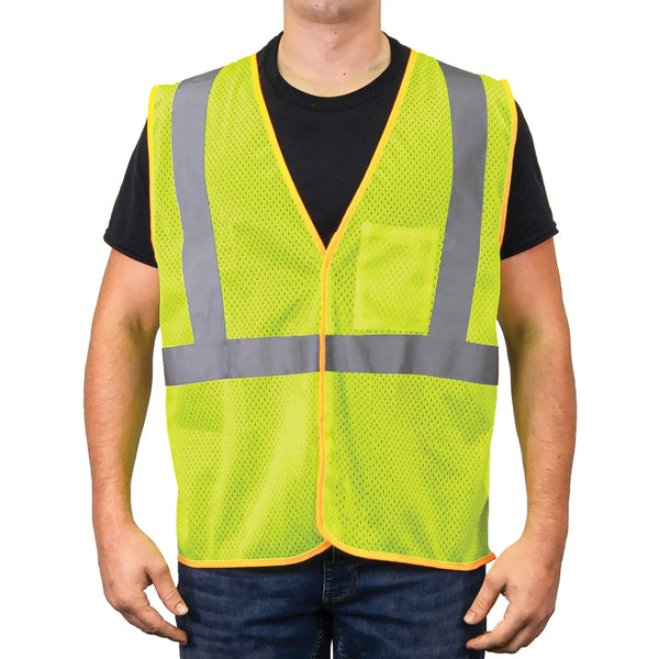I-65 The Safety Hi-Vis Mesh Vest, front on model