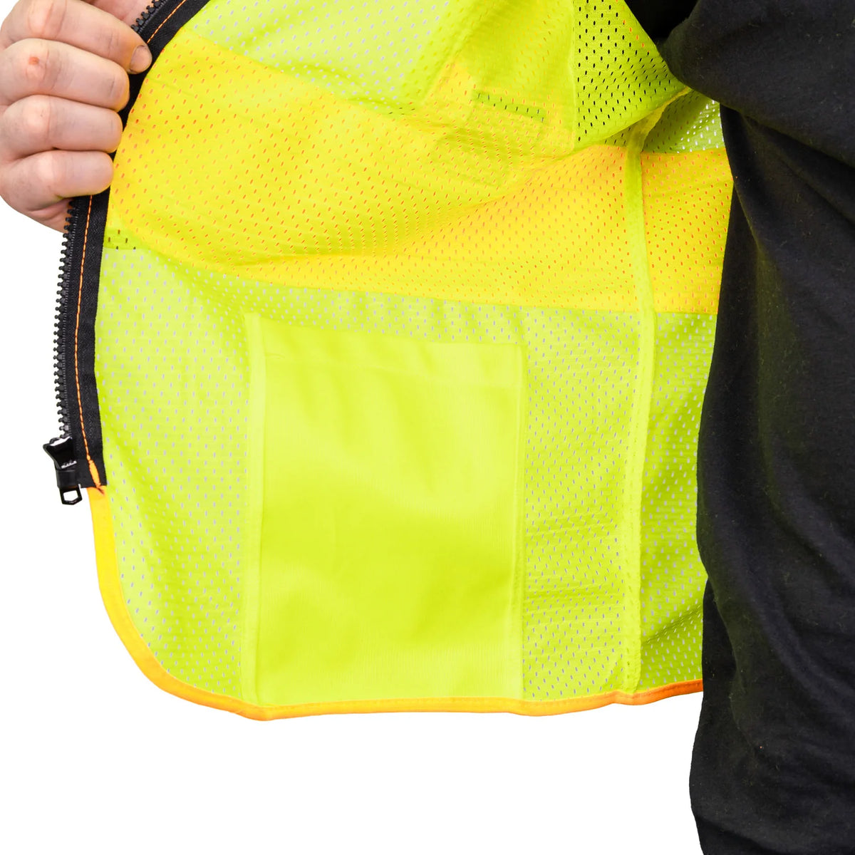I-85 HI-VIS MESH DOT VEST WITH ID HOLDER