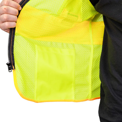 I-85 HI-VIS MESH DOT VEST WITH ID HOLDER