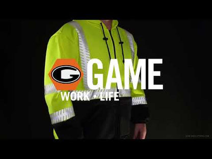 865E HI-VIS FULL-ZIP HOODIE WITH SEGMENTED TAPE