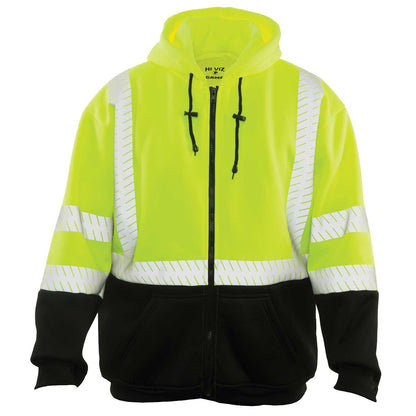 865E HI-VIS FULL-ZIP HOODIE WITH SEGMENTED TAPE